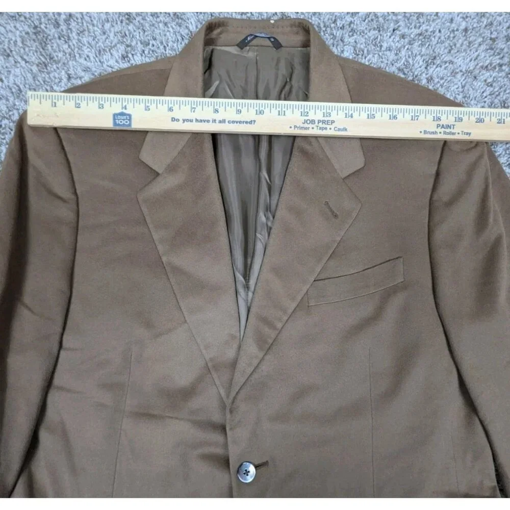 Canali Loro Piana Blazer Jacket Men 54L EU 44L US Beige Wool Cashmere One Button